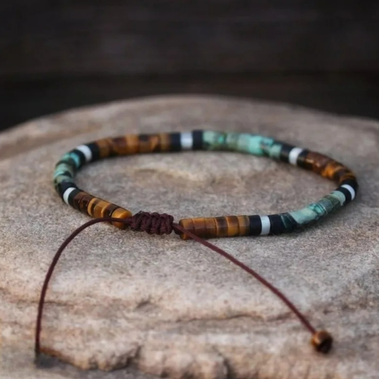 Pulsera de Protección con Piedras Naturales Ojo de Tigre