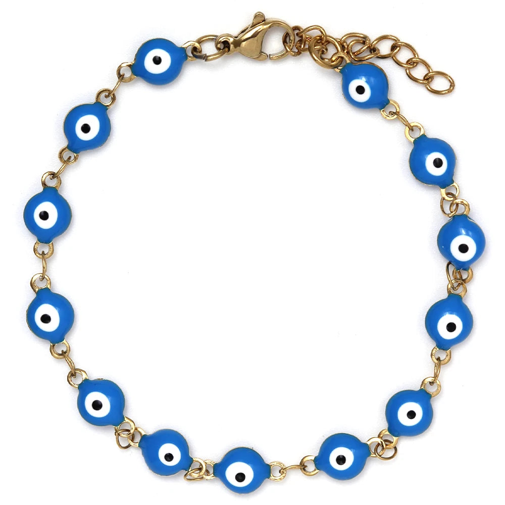 Pulsera de Protección Contra el Mal de Ojo para Hombre o Mujer azul