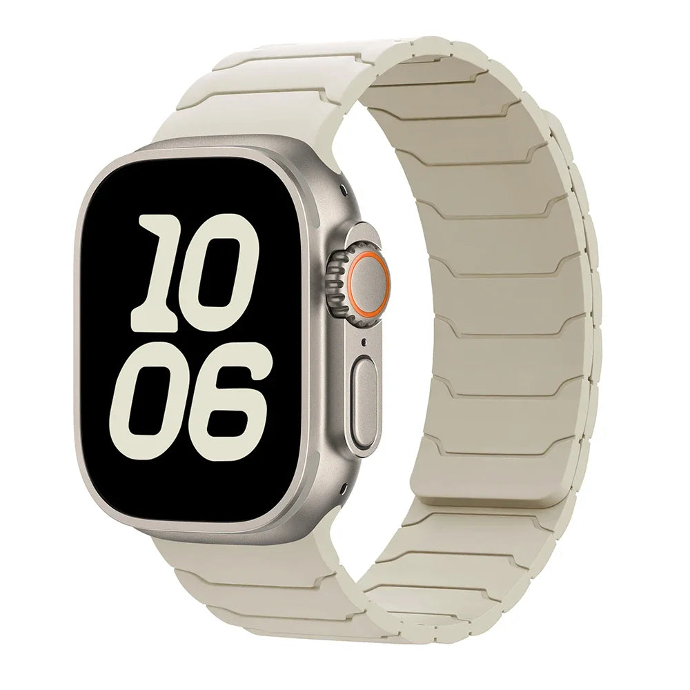 Pulsera de reemplazo magnética para Apple Watch blanca