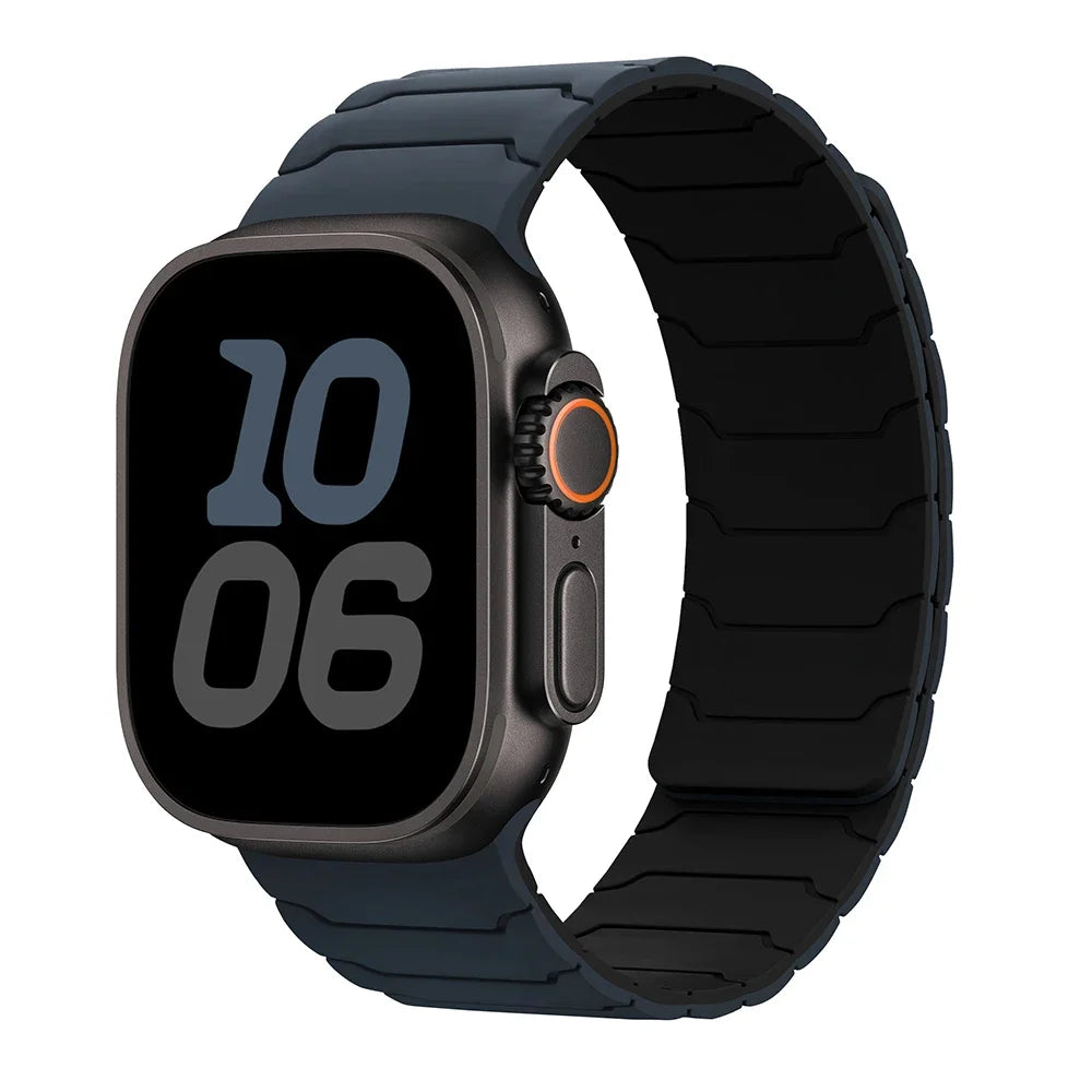 Pulsera de reemplazo magnética para Apple Watch azul negro