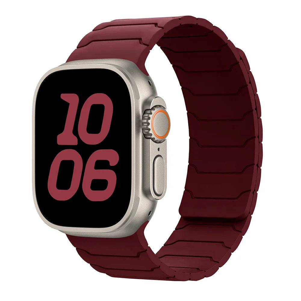 Pulsera de reemplazo magnética para Apple Watch roja