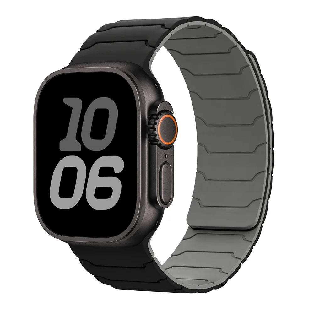Pulsera de reemplazo magnética para Apple Watch negro gris
