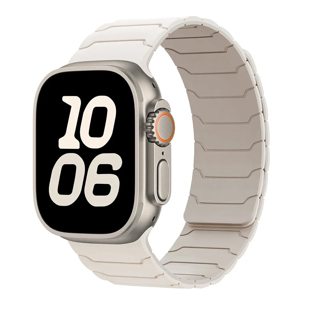 Pulsera de reemplazo magnética para Apple Watch blanca