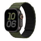 Pulsera de reemplazo magnética para Apple Watch verde negro