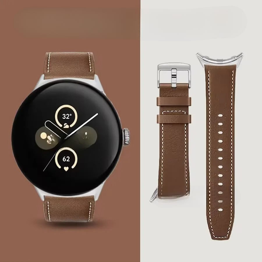 Correa de repuesto de cuero para Google Pixel Watch 1, 2, 3, 4, 41mm, 45mm