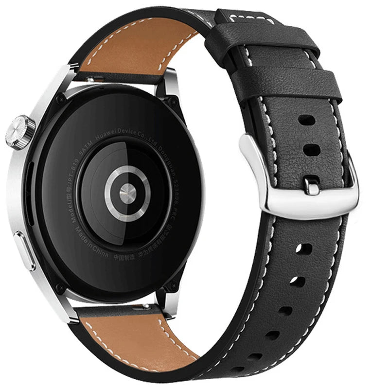 Correa de repuesto de cuero para Google Pixel Watch 1, 2, 3, 4, 41mm, 45mm negra