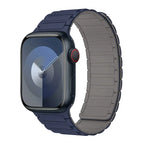 Correa magnética de repuesto para Apple Watch azul gris