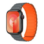 Correa magnética de repuesto para Apple Watch gris naranja