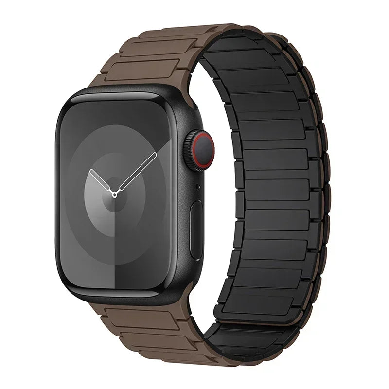 Correa magnética de repuesto para Apple Watch marrón negro