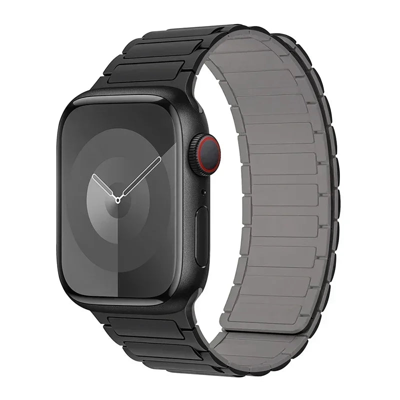 Correa magnética de repuesto para Apple Watch negro y gris