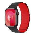 Correa magnética de repuesto para Apple Watch negro rojo