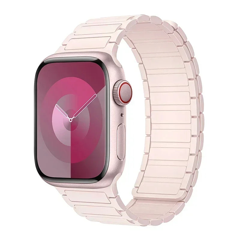 Correa magnética de repuesto para Apple Watch rosa