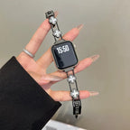 Correa de repuesto para Apple Watch - diseño trébol negro