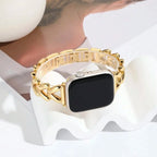 Correa de repuesto para Apple Watch en acero dorado
