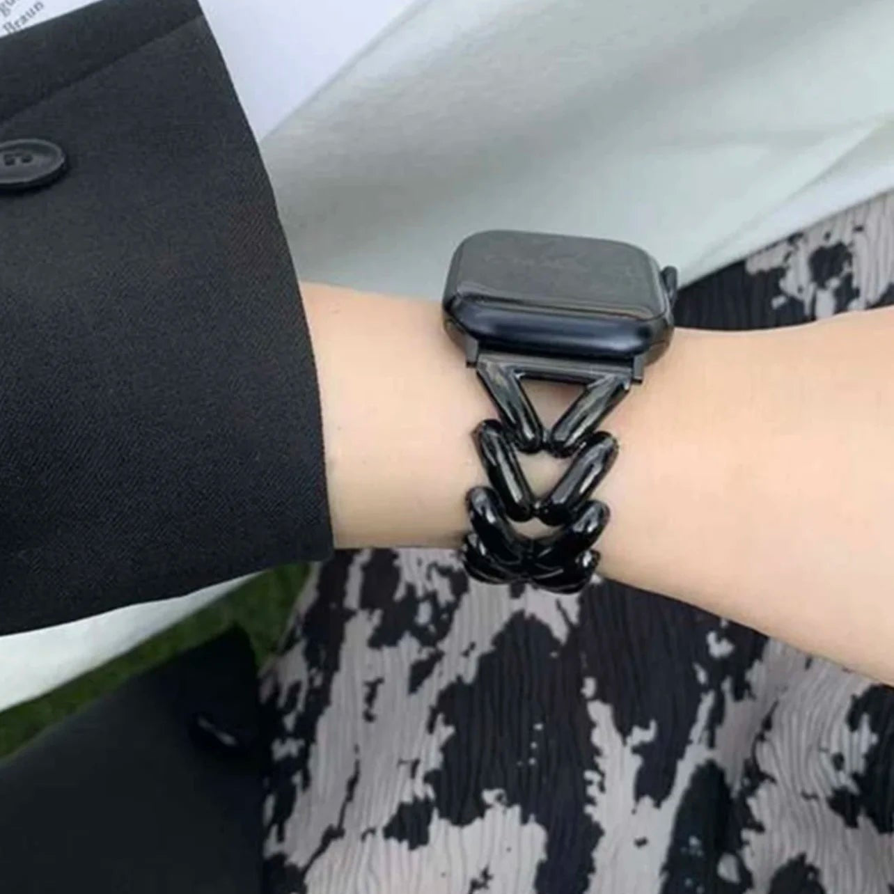 Correa de repuesto para Apple Watch en acero negro