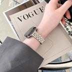 Pulsera de repuesto para Apple Watch en acero inoxidable dorado