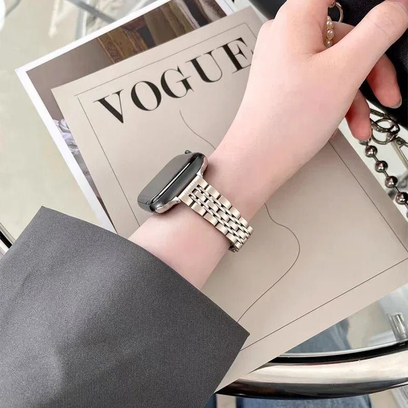 Pulsera de repuesto para Apple Watch en acero inoxidable