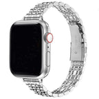 Pulsera de repuesto para Apple Watch en acero inoxidable plateado