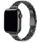 Pulsera de repuesto para Apple Watch en acero inoxidable negro