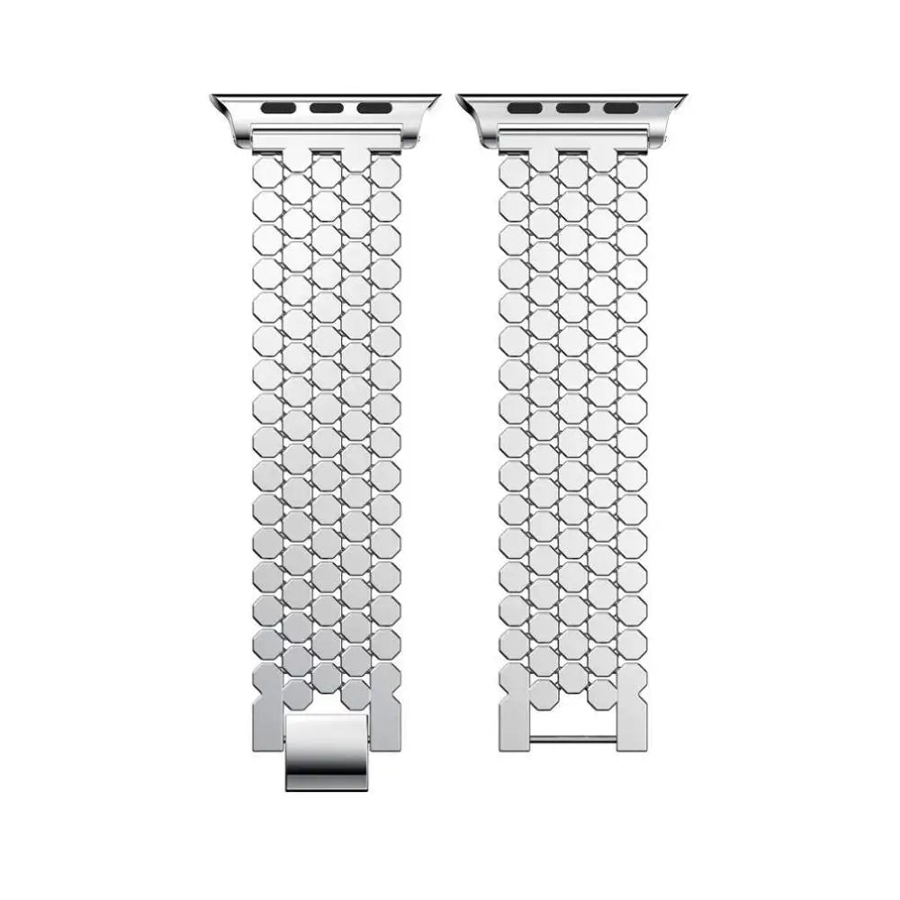 Correa de repuesto para Apple Watch en acero inoxidable - para mujer plata