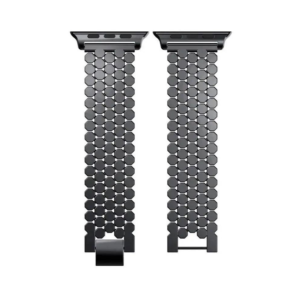Correa de repuesto para Apple Watch en acero inoxidable - para mujer negro