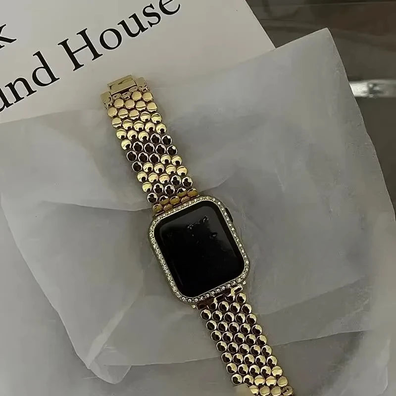 Correa de repuesto para Apple Watch en acero inoxidable - para mujer oro