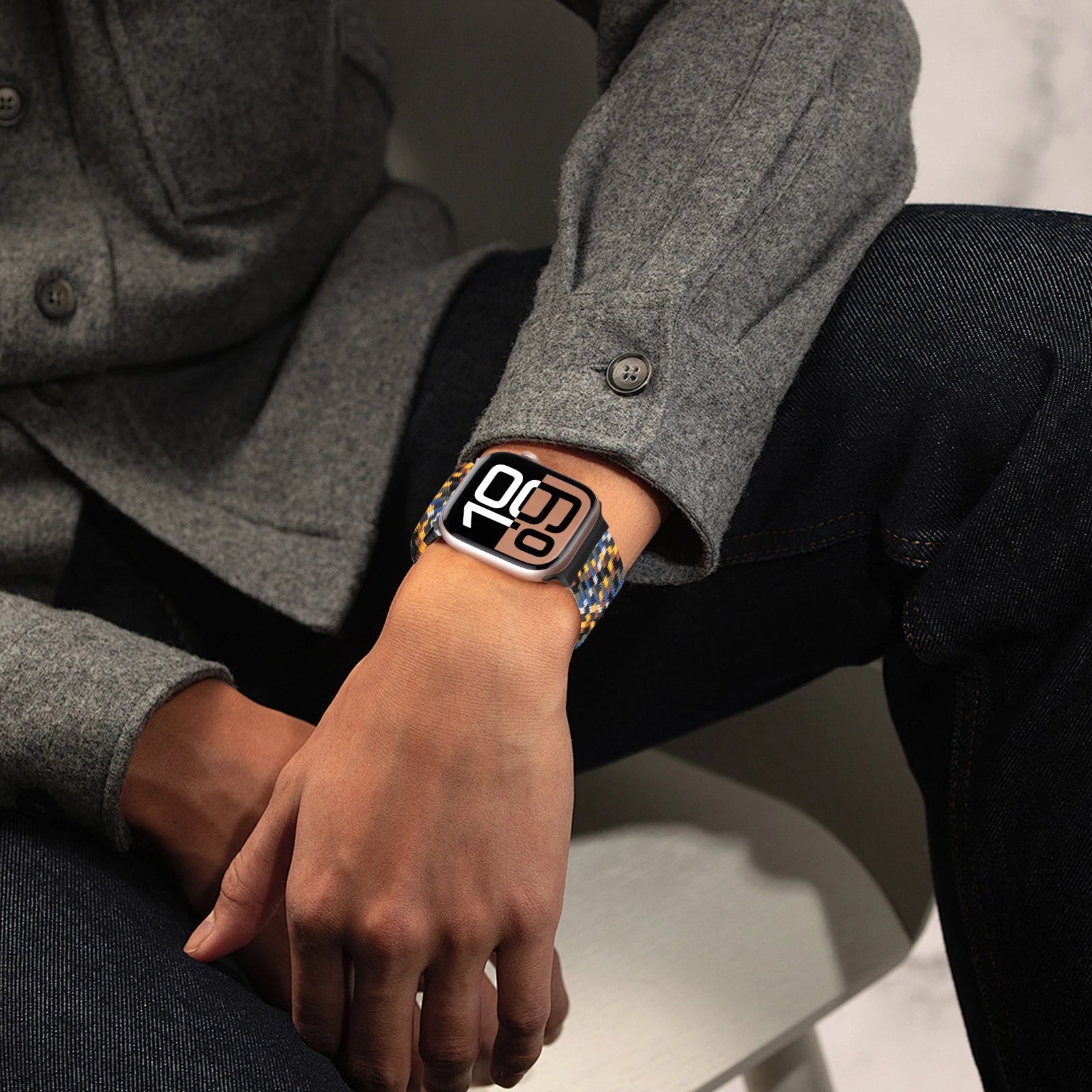 Correa de repuesto para Apple Watch en cuerda de paracaídas 
