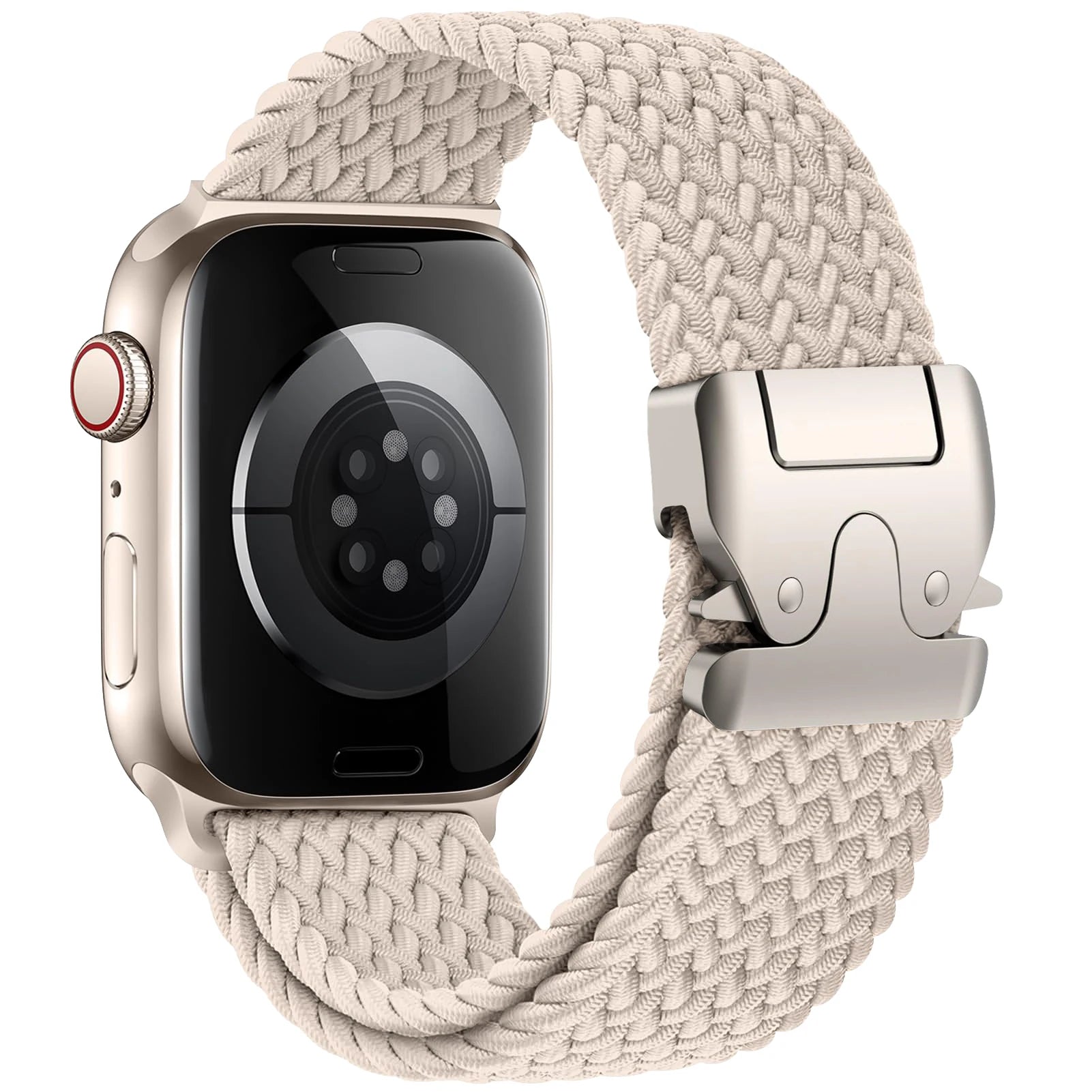 Correa de repuesto para Apple Watch en cuerda de paracaídas beige