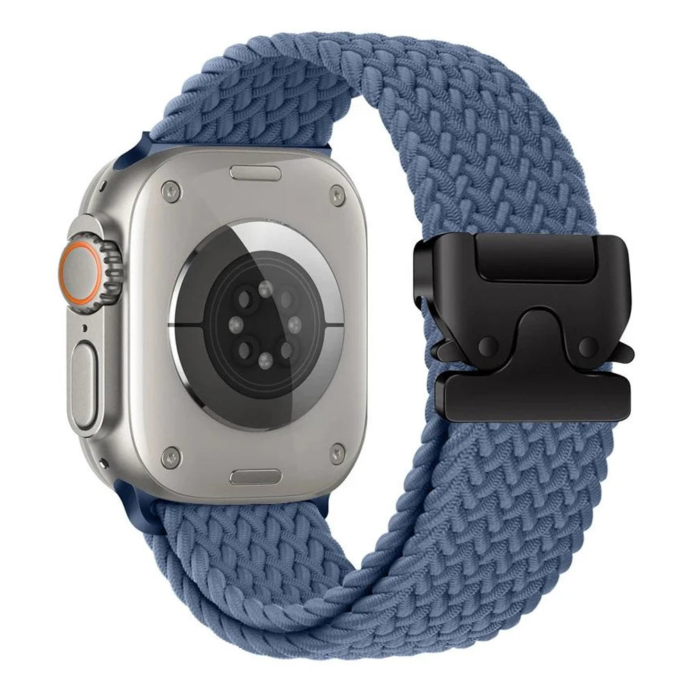 Correa de repuesto para Apple Watch en cuerda de paracaídas azul