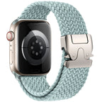 Correa de repuesto para Apple Watch en cuerda de paracaídas cian