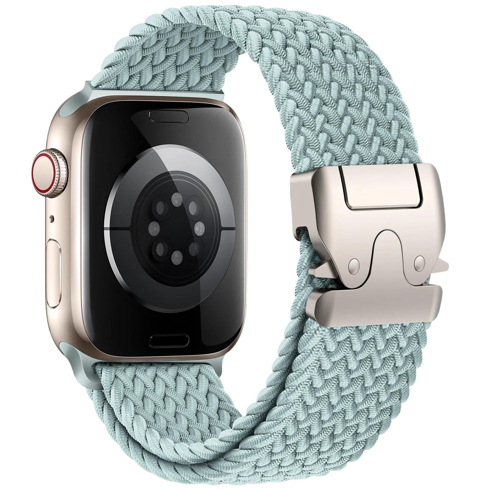 Correa de repuesto para Apple Watch en cuerda de paracaídas cian