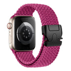 Correa de repuesto para Apple Watch en cuerda de paracaídas fucsia