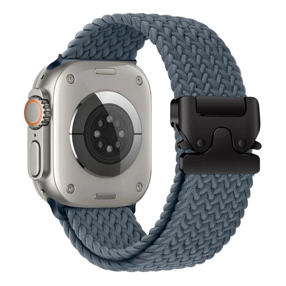Correa de repuesto para Apple Watch en cuerda de paracaídas azul grisáceo