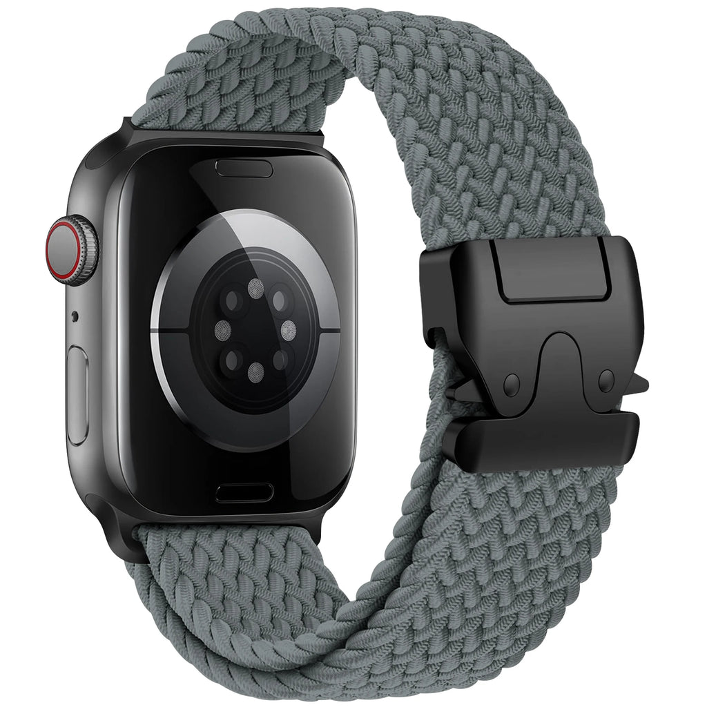 Correa de repuesto para Apple Watch en cuerda de paracaídas gris