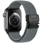 Correa de repuesto para Apple Watch en cuerda de paracaídas gris