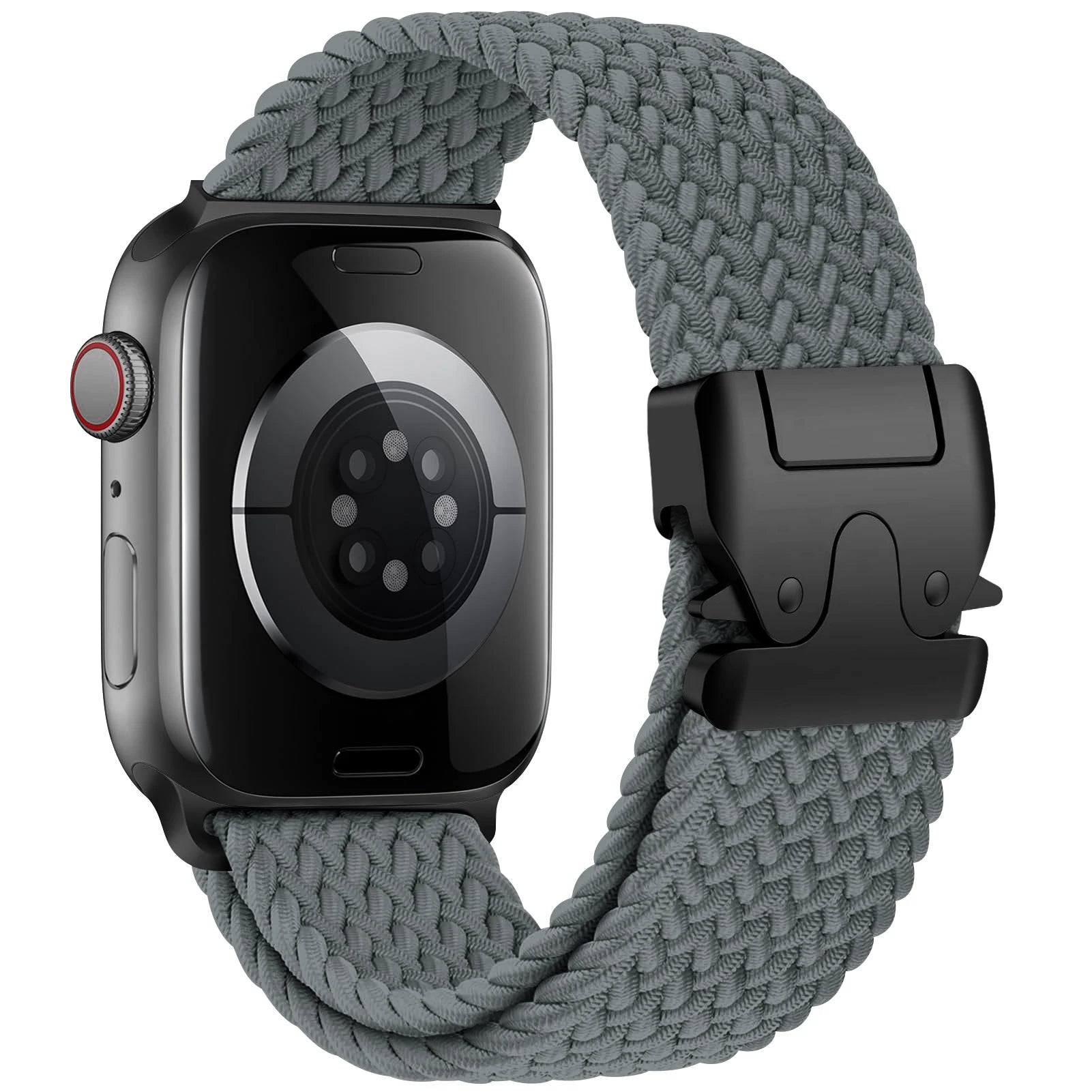 Correa de repuesto para Apple Watch en cuerda de paracaídas gris