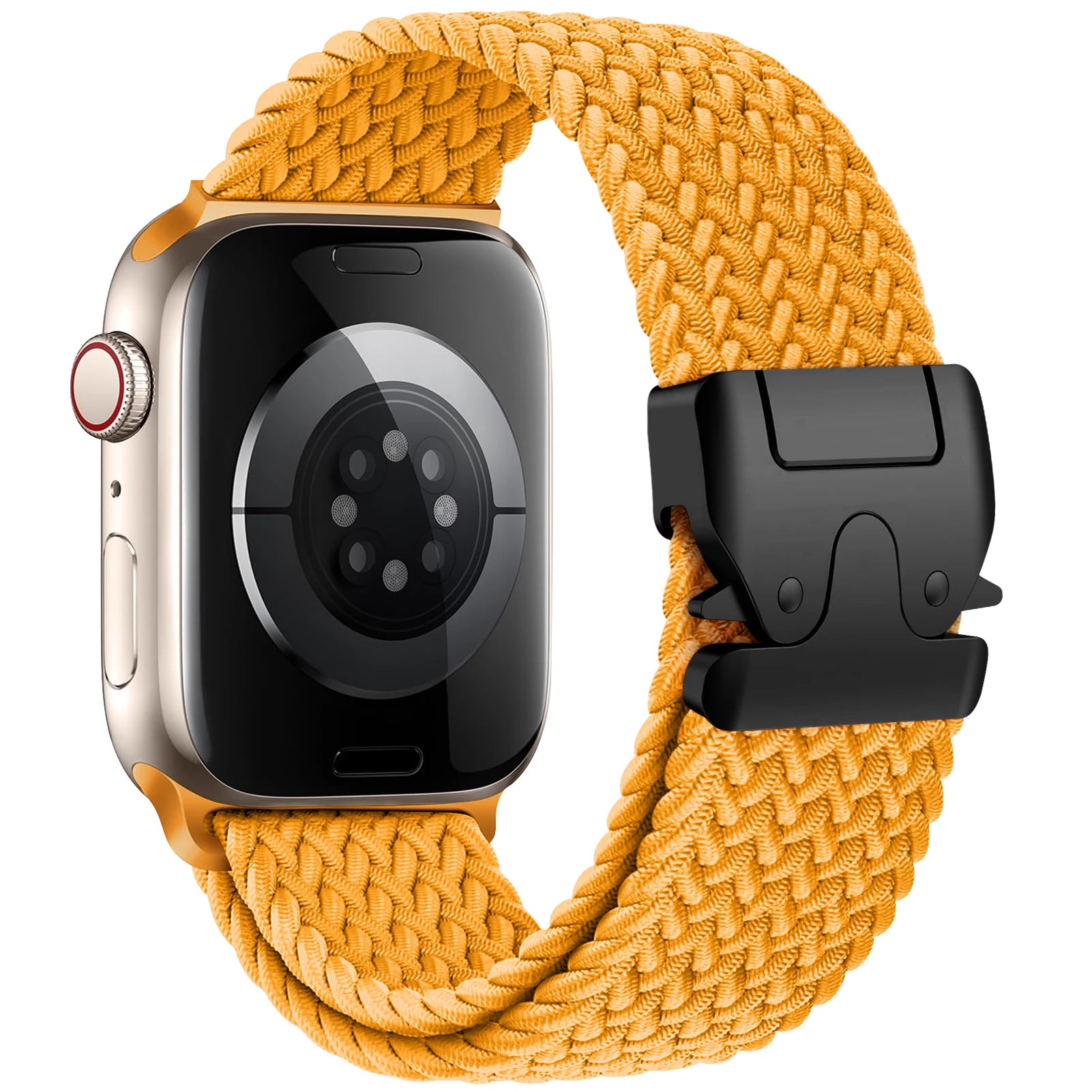 Correa de repuesto para Apple Watch en cuerda de paracaídas amarilla