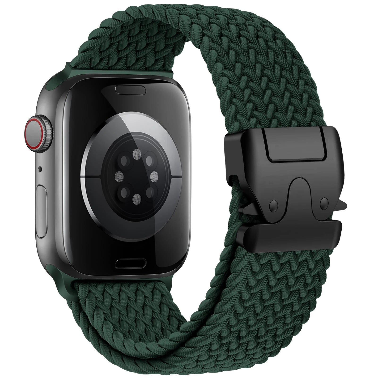 Correa de repuesto para Apple Watch en cuerda de paracaídas verde