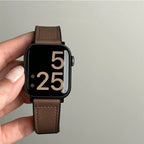 Correa de repuesto para Apple Watch en cuero marrón