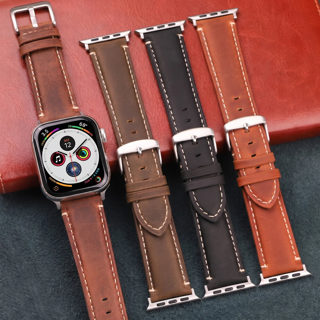 Correa de repuesto para Apple Watch en cuero clásico 