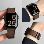 Correa de repuesto para Apple Watch en cuero marrón