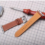 Correa de repuesto para Apple Watch de cuero para mujer y hombre