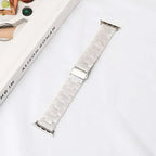 Pulsera de repuesto para Apple Watch en resina blanco