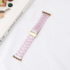 Pulsera de repuesto para Apple Watch en resina violeta
