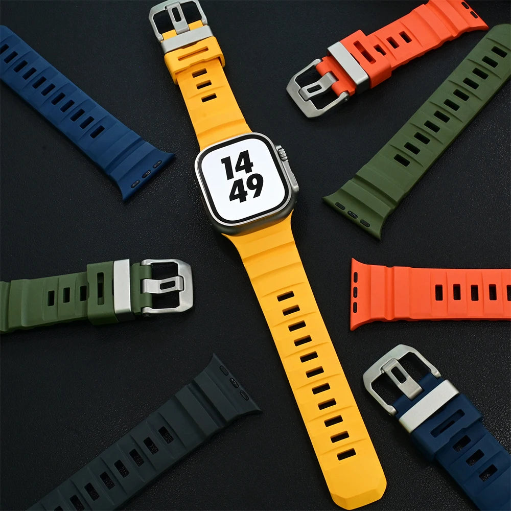 Correa de repuesto para Apple Watch de silicona gruesa