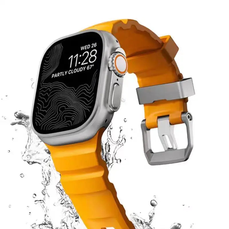 Correa de repuesto para Apple Watch de silicona gruesa