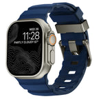 Correa de repuesto para Apple Watch de silicona gruesa azul