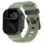 Correa de repuesto para Apple Watch de silicona gruesa verde