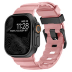 Correa de repuesto para Apple Watch de silicona gruesa rosa