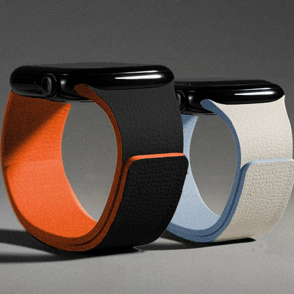 Pulsera de repuesto para Apple Watch de silicona magnética 